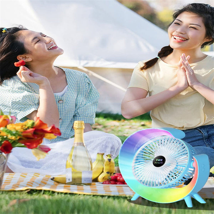 USB-opladelig natlys mini ventilator |