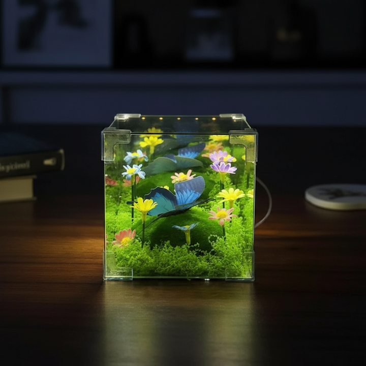 LED Sommerfugl Have Terning Natlys Dekor |
