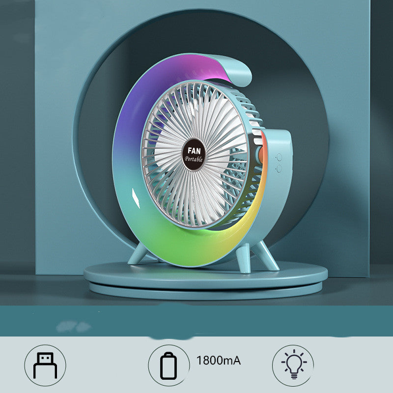 USB-opladelig natlys mini ventilator |