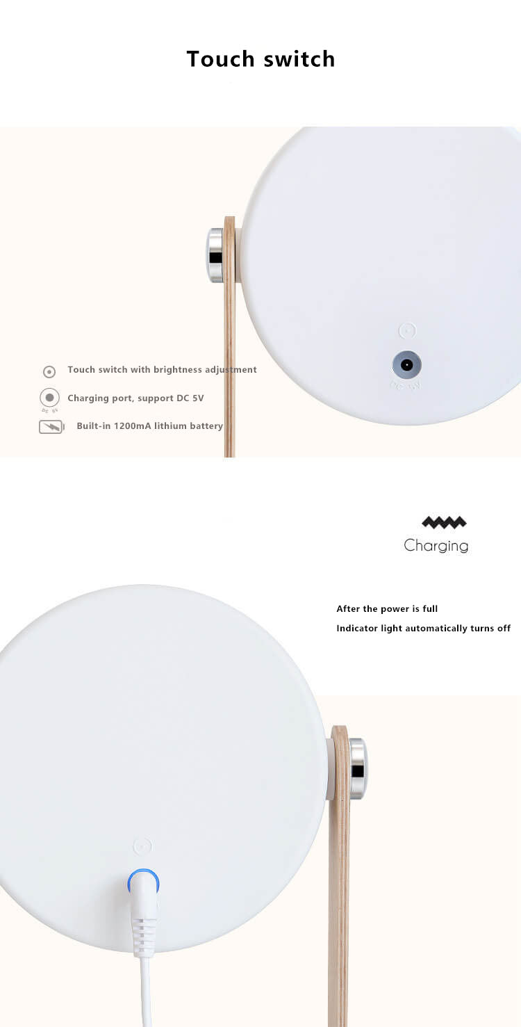 Lantern lampe natlys kreativ foldbar bærbar LED bordlampe