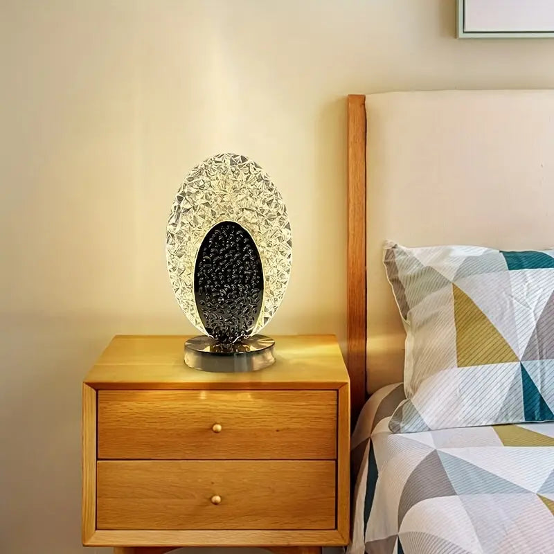 Moderne &amp; Luksuriøs Påfugle Bordlampe - CrystalGlow