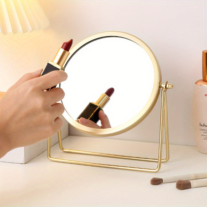 VintageGlow – Justerbart Makeup Spejl med Jernramme