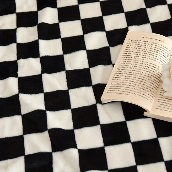 Klassisk Tjekket Plaid – Blød og Varm Plaid til Sofa og Soveværelse