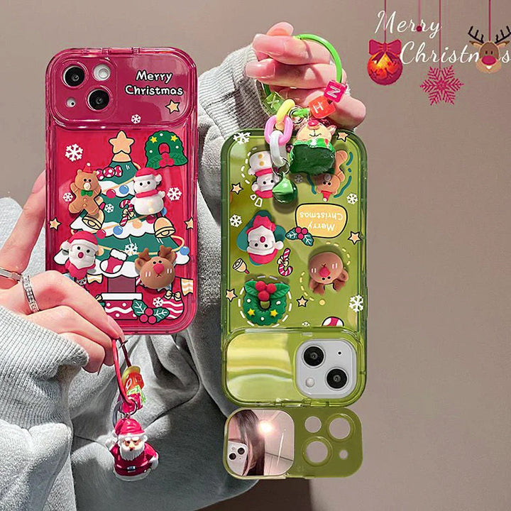 Juletræ Pendant iPhone Cover med Spejl