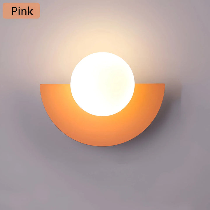 LumiGlow – Moderne Halvcirkel Væglampe
