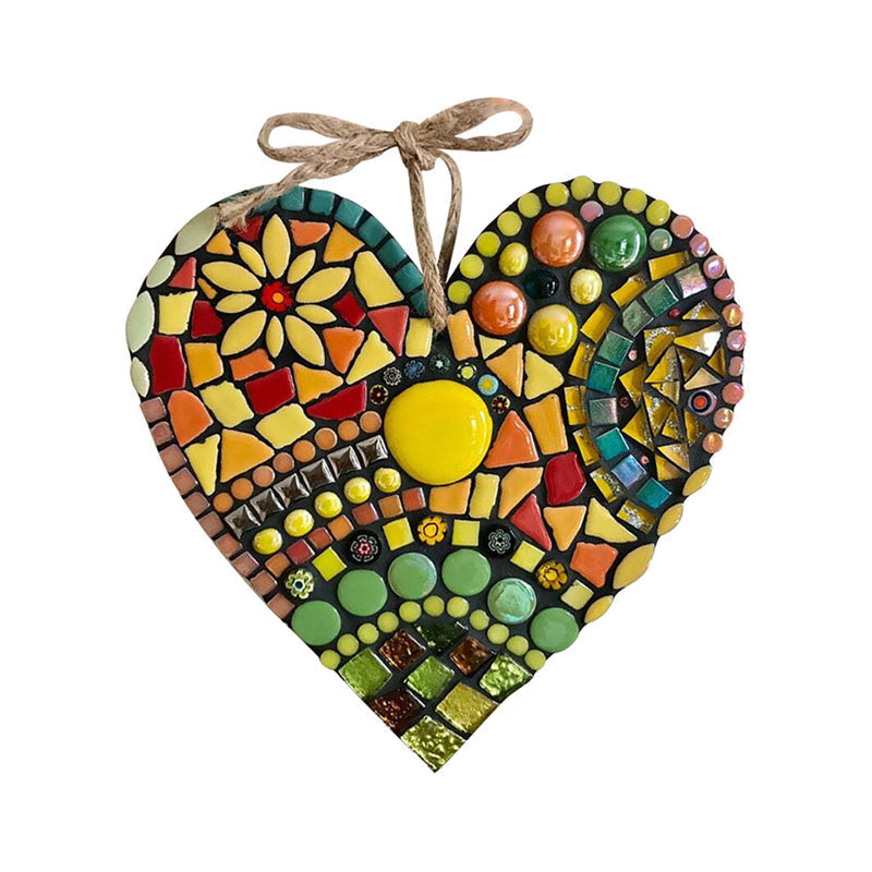 Stor Have Mosaik Hjerte Dekoration