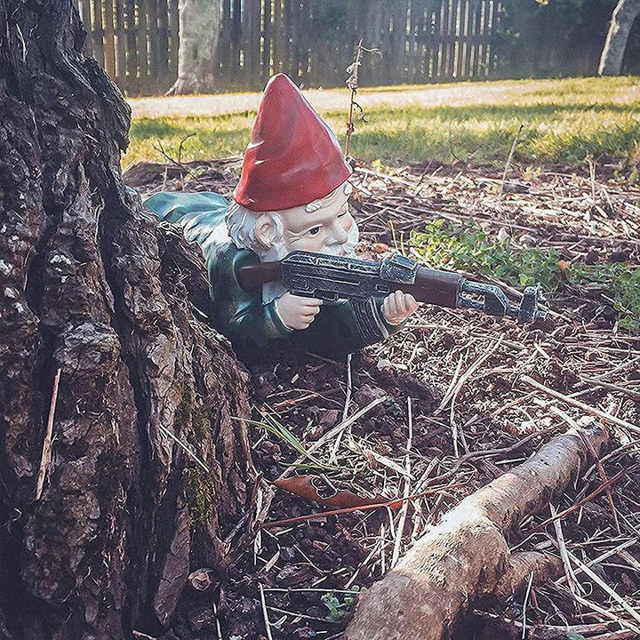 Militær Havegnom med Camouflageuniform