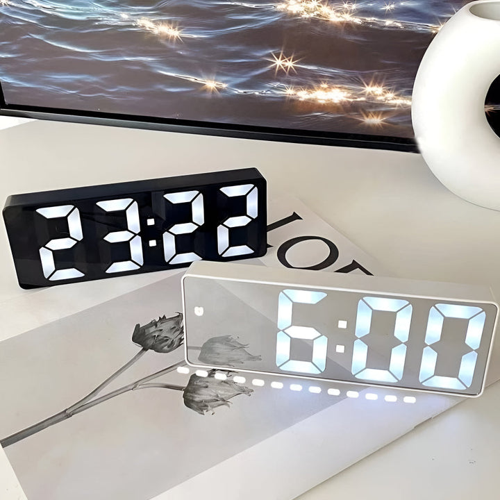 Digital LED Spejl Vækkeur