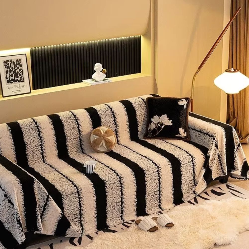 Stribet Haven Sofa Betræk