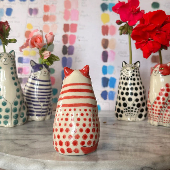 Prikket Kat Vase
