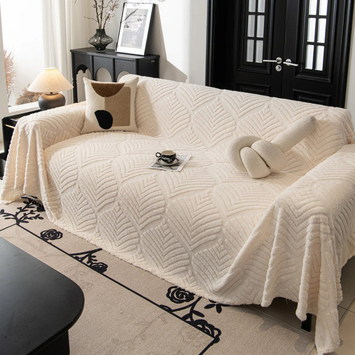 Fiskebensblad Design Fleece Sofa Betræk
