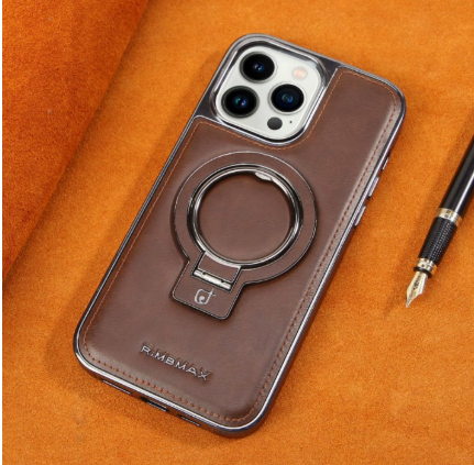 Luksus Læder Usynlig Stativ iPhone Etui