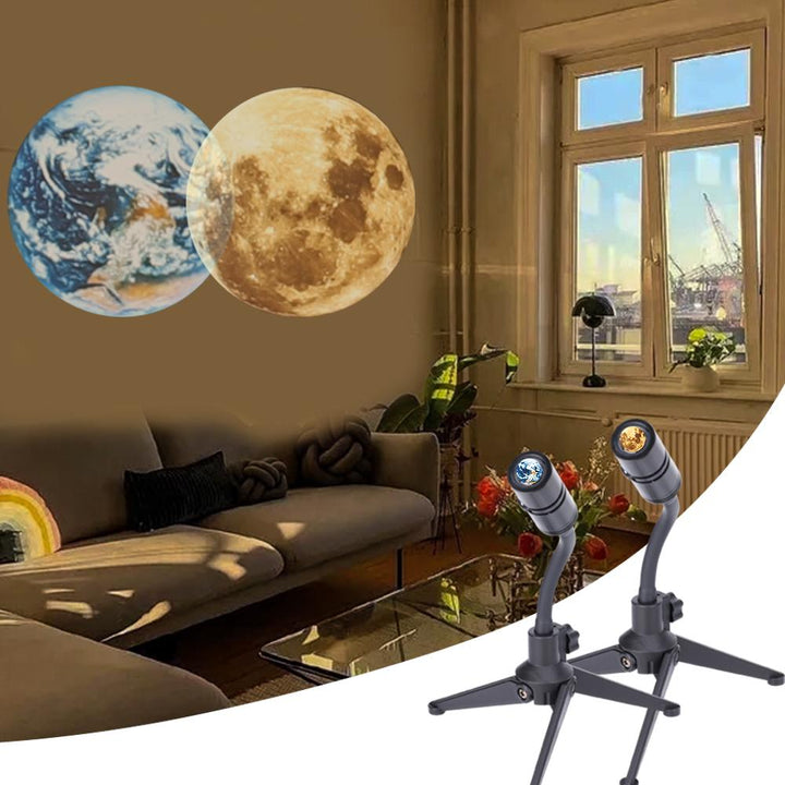 Projektionslampe - EarthGlow - LED jorddesign - Inspireret nysgerrighed