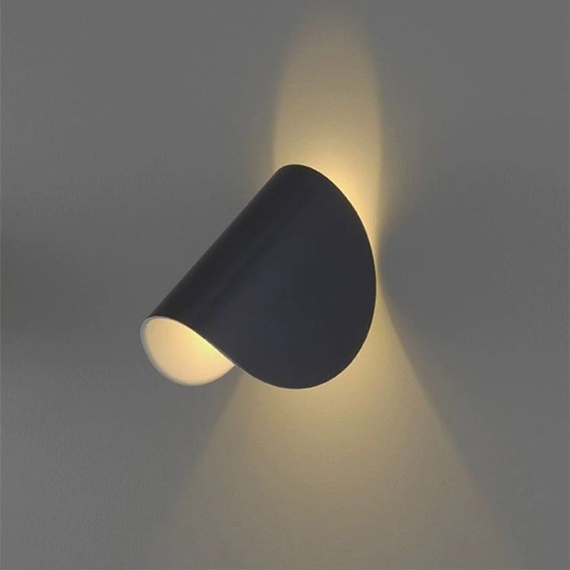 Eveline Moderne Geometrisk LED 4 farver Væglampe Indendørs/Udendørs Metal