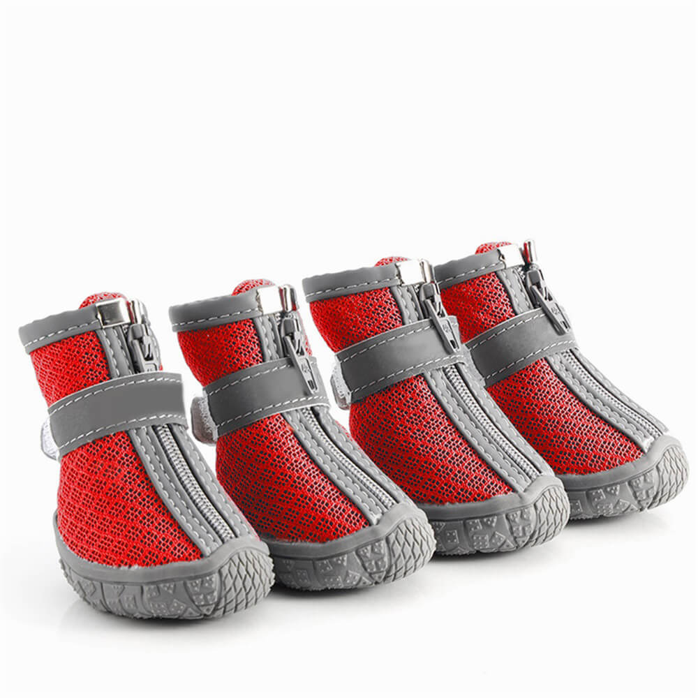 Holdbare udendørs hundesko med mesh - All-terrain potebeskyttelse