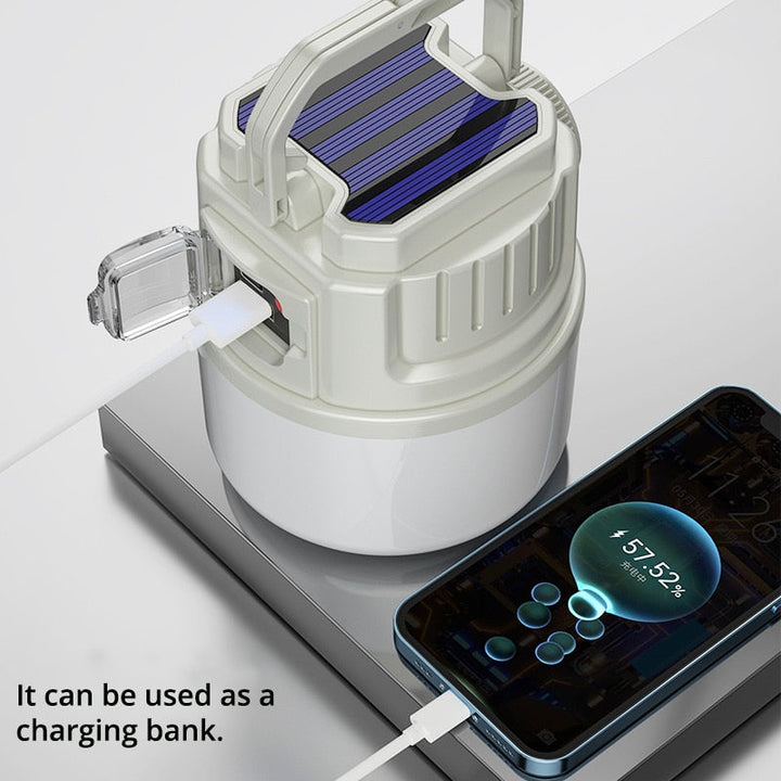 Solcelle LED Udendørs USB genopladelig Explorer Campinglampe
