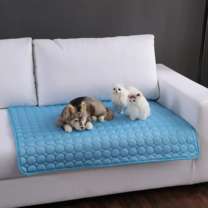 Ekstra Stor Hundekølemåtte | Sommer Pet Bed til Små &amp; Store Hunde | Holdbar Tæppe til Katte &amp; Sofa Beskyttelse - Is Pad Tæppe |