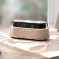Nattelys Trådløs Opladning Vækkeur Retro Bluetooth Højttaler