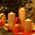 Træ Kreativ Stearinlys Luftstrøm Blæse Kontrol Natlys