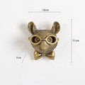 Antik Bronze Harpiks Dyr Pendant Gylden Hjortehoved Væg Opbevaringskrog Baggrundsvæg Tilbehør Dekorative Figurer