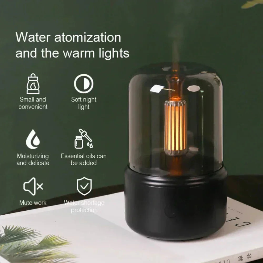 Aromin – Bærbar Mini Aroma Diffuser med Nattelys