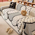 Asymmetrisk Blob Chenille Sofaovertræk