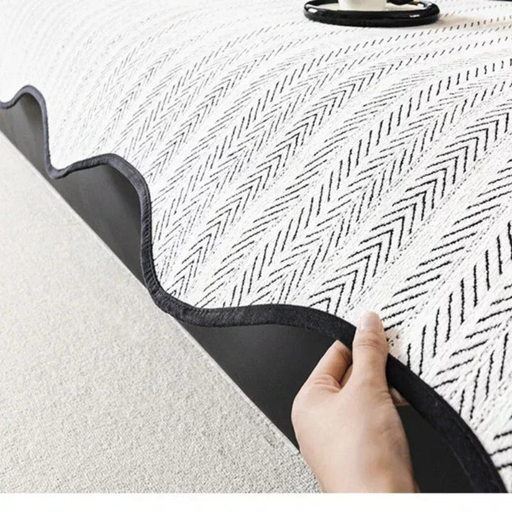 Aurivelle Herringbone Sofa Betræk med Scalloped Kant