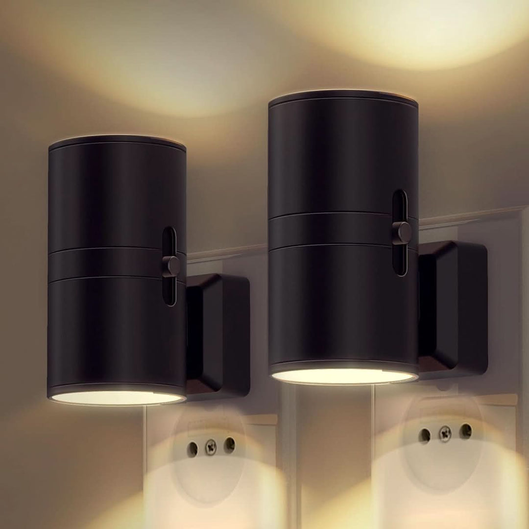 Dæmpbar LED natlampe med dag/nat sensor til behagelig rum belysning