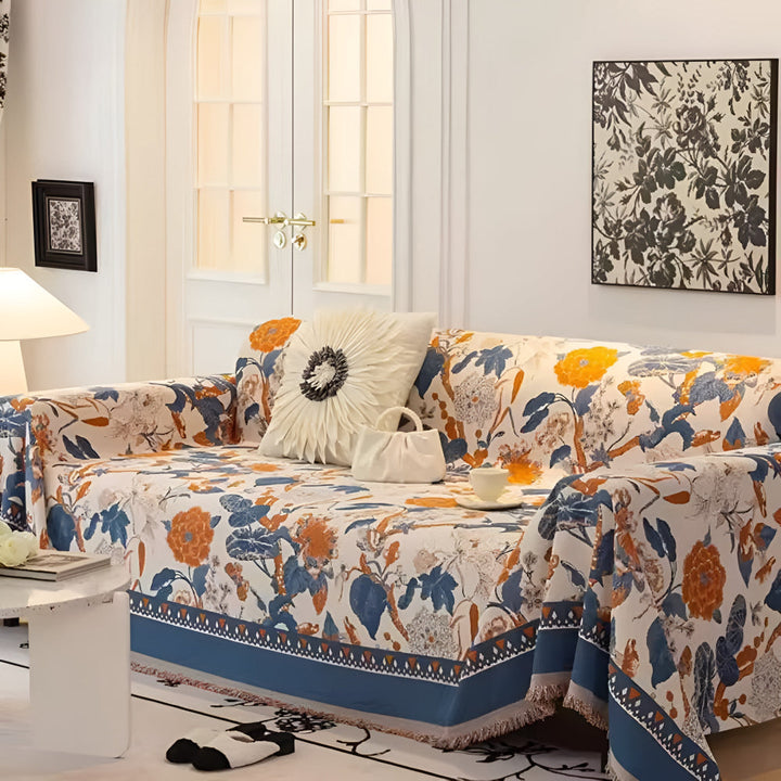 Efterårs Vinstokke Jacquard Sofapude