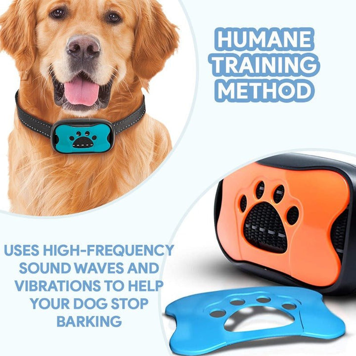 Intelligent Anti-Bark Hundehalsbånd med Sonic Wave Teknologi og Justerbar Pasform