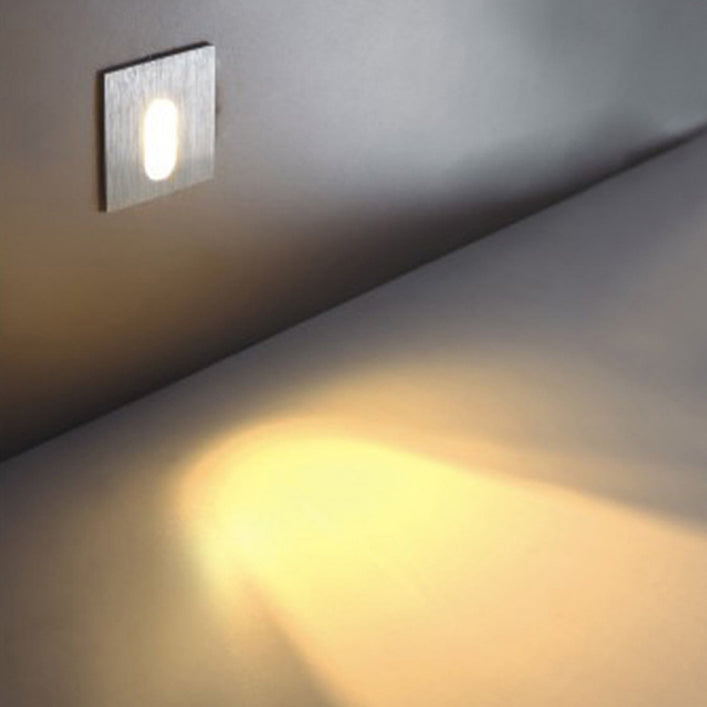 Moderne Art Deco Rund Firkantet Aluminium Vandtæt LED Væglampe til Gangarealer