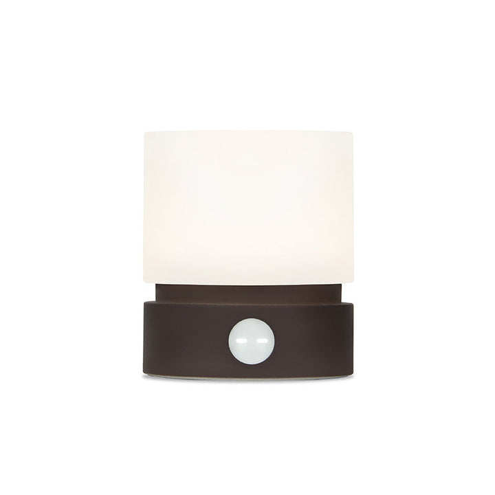 Moderne nordisk timer genopladelig ABS HIPS silikone cylinder LED bordlampe natlys til natbord