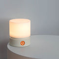 Moderne nordisk timer genopladelig ABS HIPS silikone cylinder LED bordlampe natlys til natbord