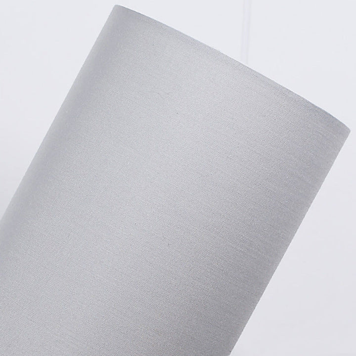 Traditionel Japansk Cylinder Træ Stof 1-Lampe Bordlampe til Stuen