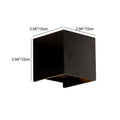 Moderne Minimalistisk Vandtæt Cube Op Ned Aluminium Glas Induktions LED Væglampe Til Soveværelse