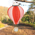 Moderne Kreativ Solvarm Luftballon Stof Skærm LED Udendørs Pendel Lys til Terrasse Udenfor