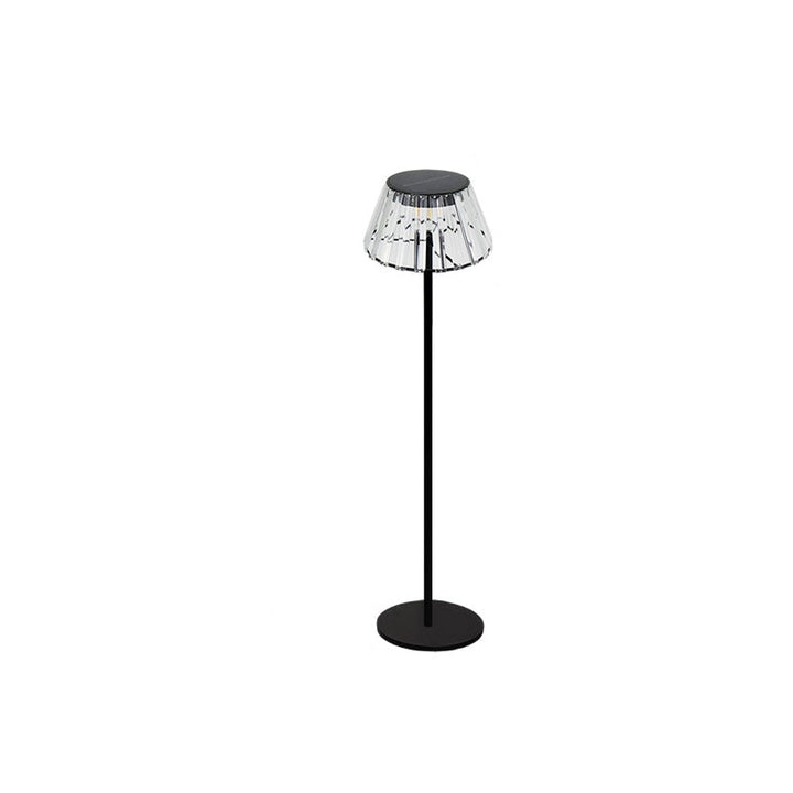 Moderne Industriel Vandtæt Sol USB Jern Glas Udendørs LED Stående Gulvlampe til Have |