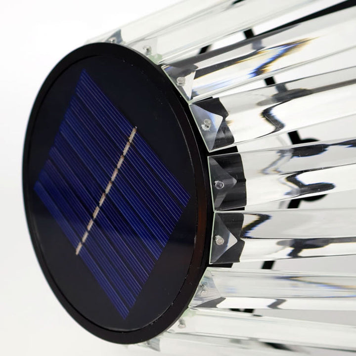 Moderne Industriel Vandtæt Sol USB Jern Glas Udendørs LED Stående Gulvlampe til Have |