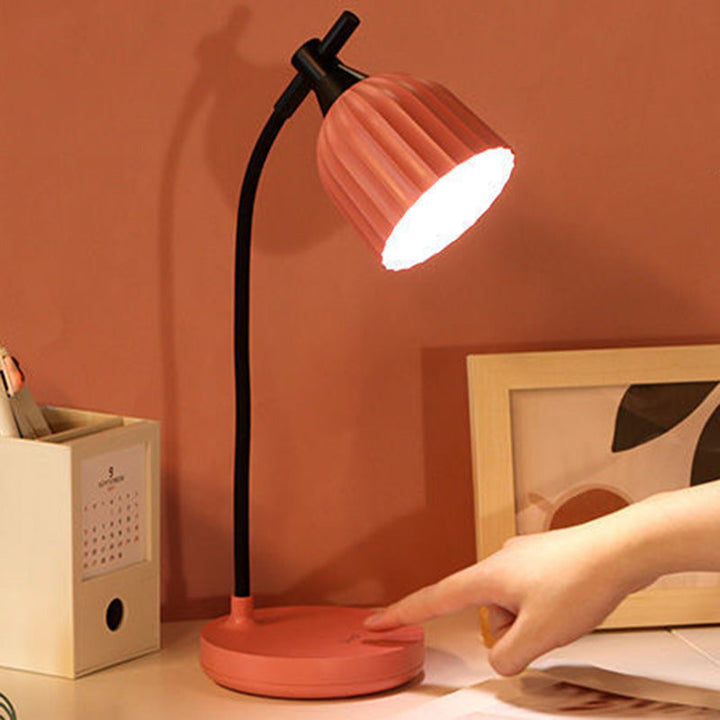 Moderne Minimalistisk Rund Foldet ABS LED Bordlampe til Stuen