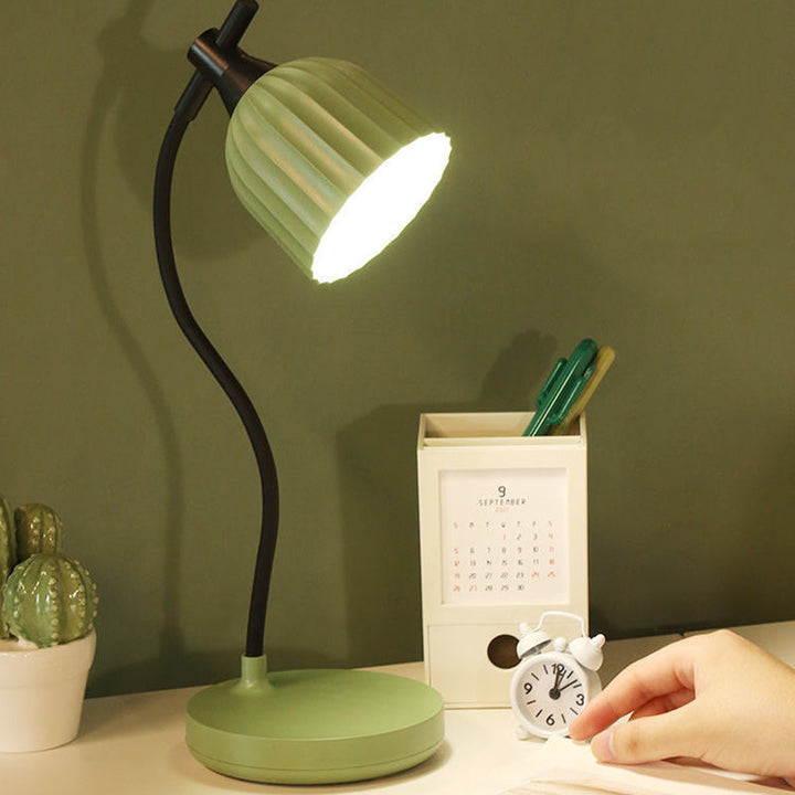 Moderne Minimalistisk Rund Foldet ABS LED Bordlampe til Stuen