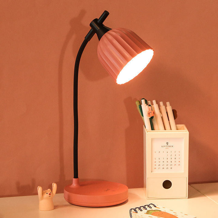 Moderne Minimalistisk Rund Foldet ABS LED Bordlampe til Stuen