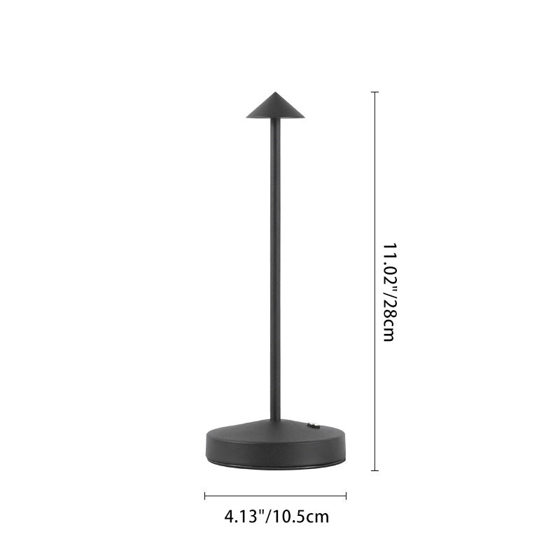 Moderne Enkelhed Triangel Kegle Rund Akryl Cylinder Jern LED Bordlampe til Stuen