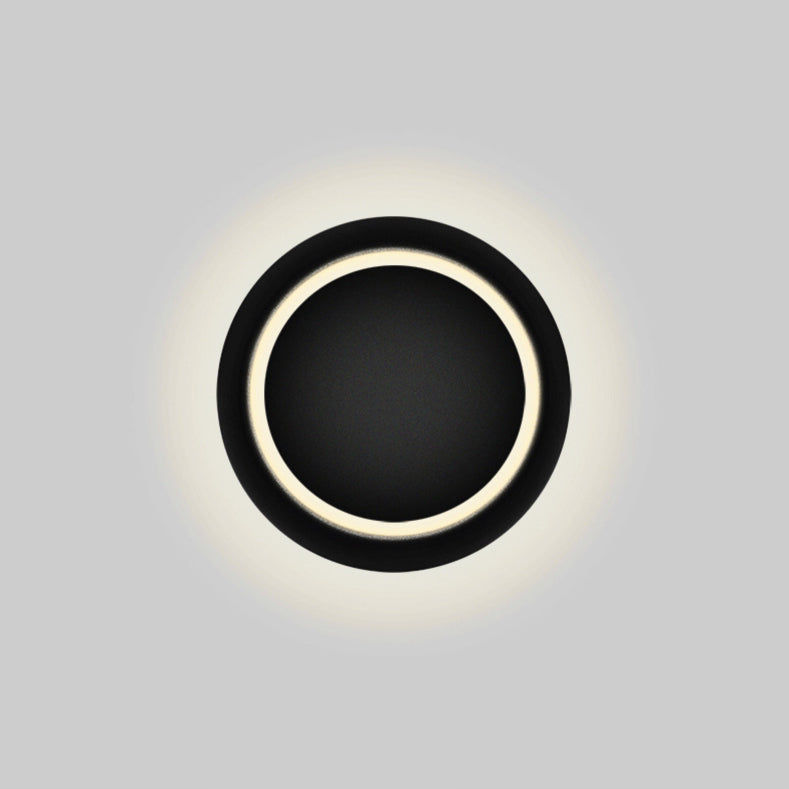 Moderne Nordisk Jern Rund Eclipse Rotérbar LED Væglampe til Natbord