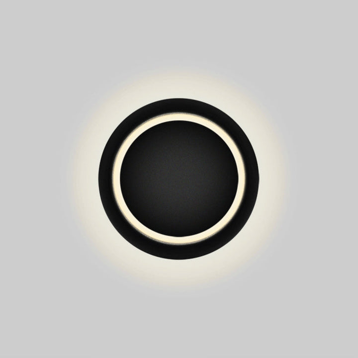 Moderne Nordisk Jern Rund Eclipse Rotérbar LED Væglampe til Natbord