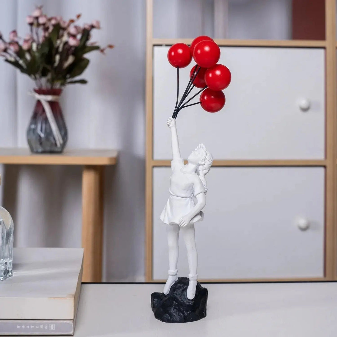 Banksy flyvende Ballon Pige Statue