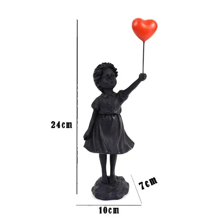 Banksy flyvende Ballon Pige Statue