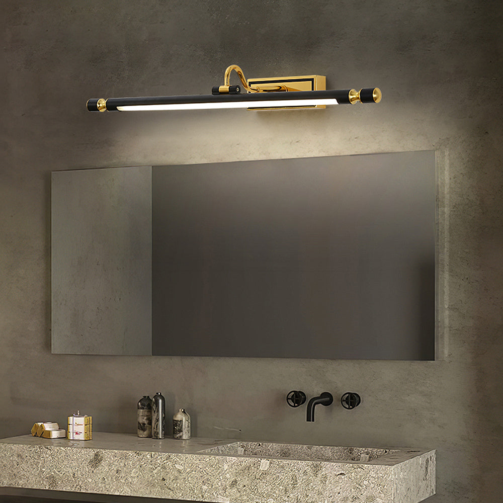 Luksus Sort-Guld Spejl Lampe – LumoGold |