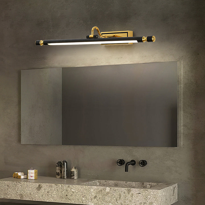 Luksus Sort-Guld Spejl Lampe – LumoGold |