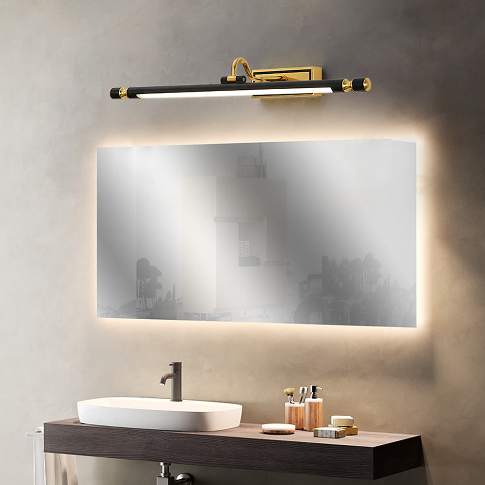Luksus Sort-Guld Spejl Lampe – LumoGold |