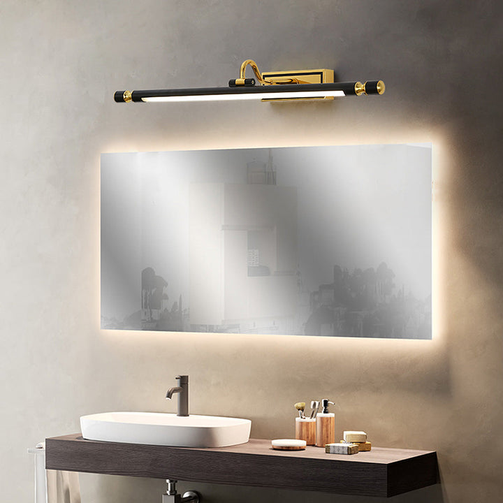 Luksus Sort-Guld Spejl Lampe – LumoGold |